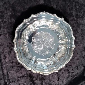 VINTAGE AVON HUDSON MANOR COLLECTION SILVERPLATED DISH